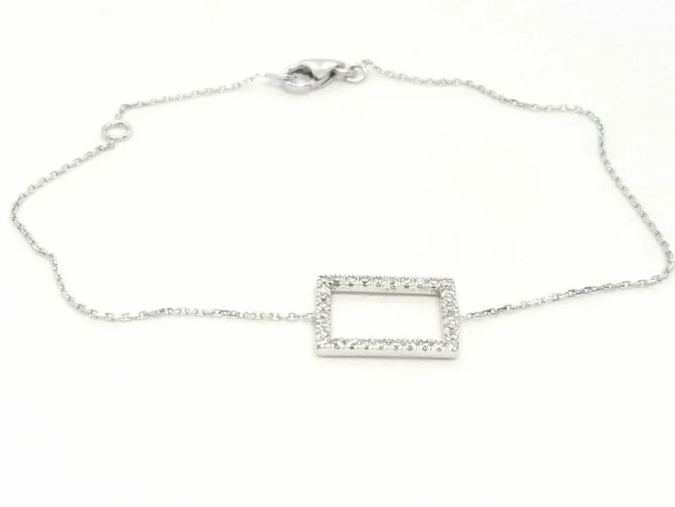 Bracelet Graphique Or blanc Diamant
