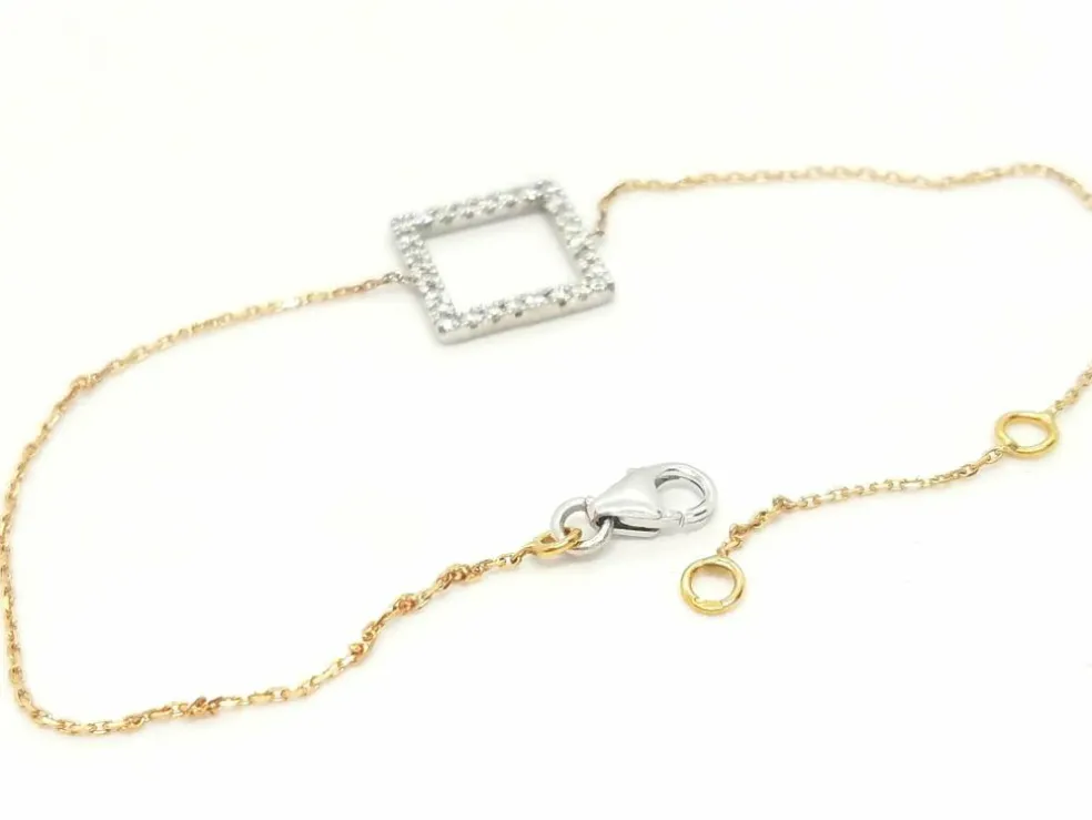 Bracelet Graphique Or blanc Diamant