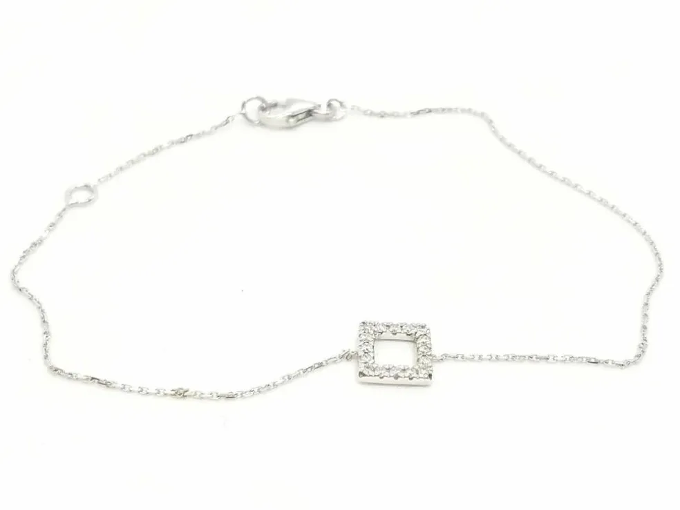 Bracelet Graphique Or blanc Diamant