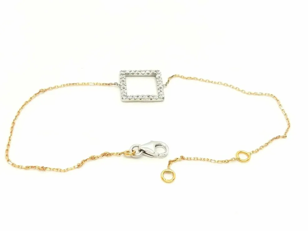 Bracelet Graphique Or blanc Diamant
