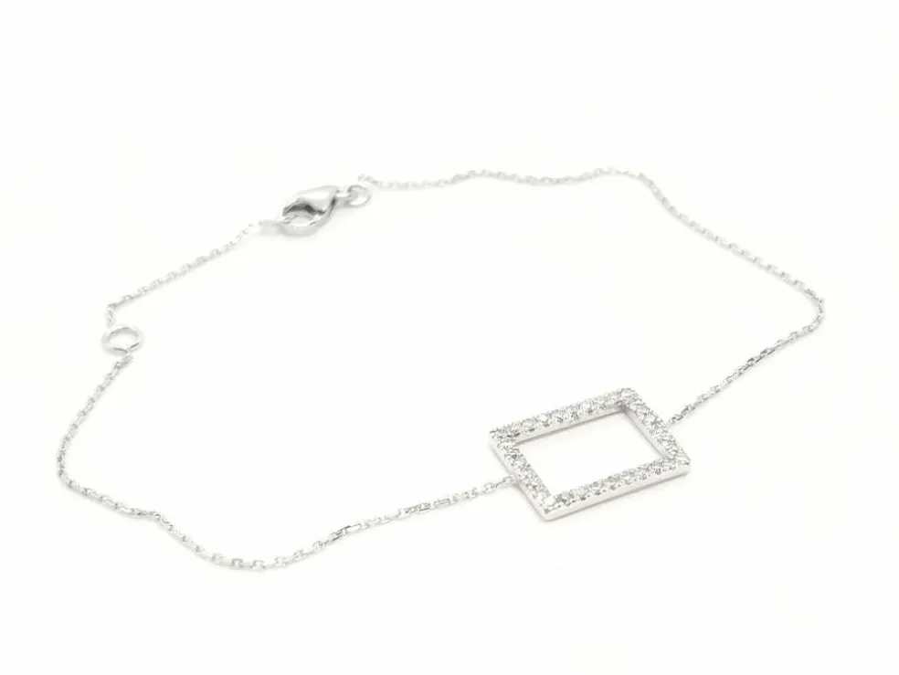 Bracelet Graphique Or blanc Diamant