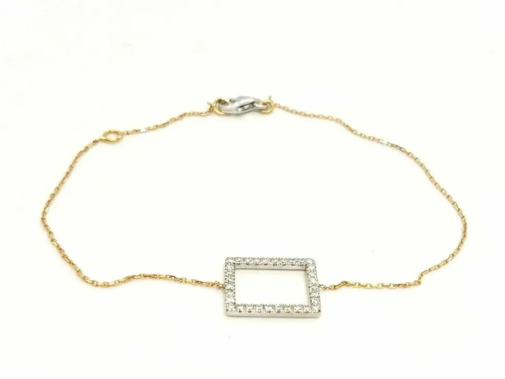Bracelet Graphique Or rose Diamant