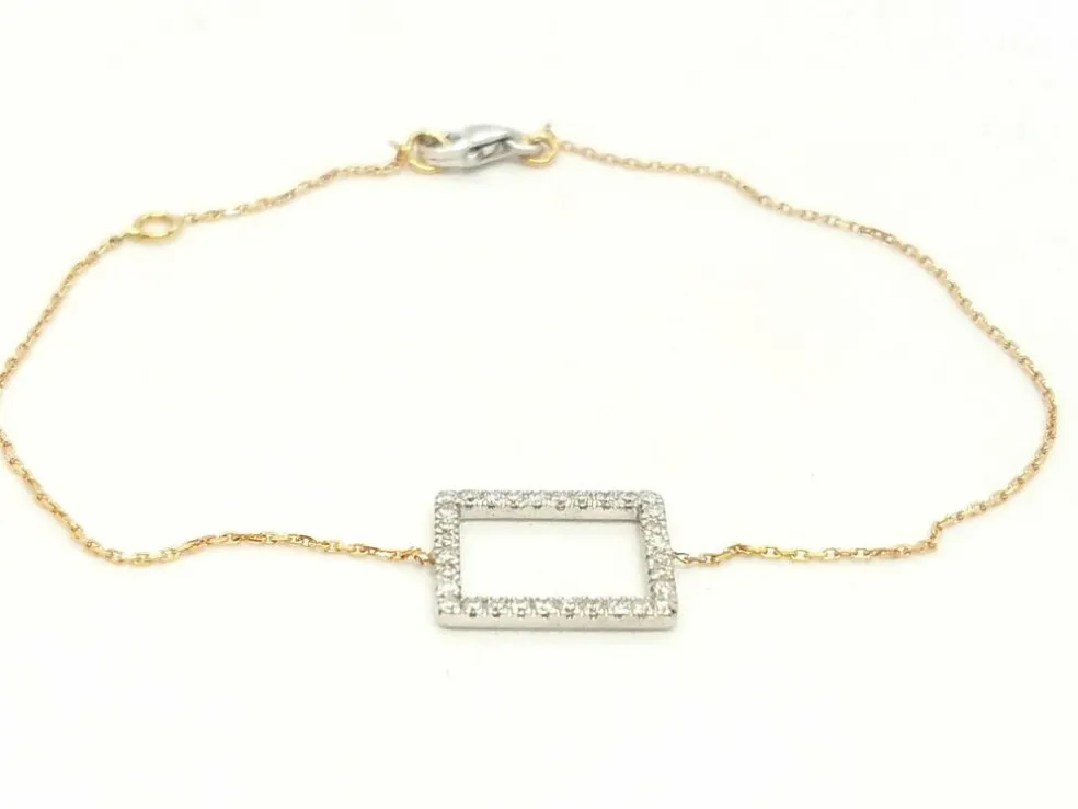 Bracelet Graphique Or rose Diamant