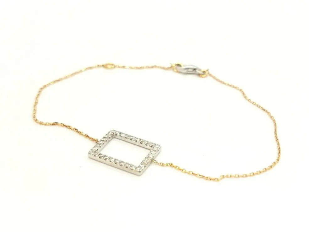 Bracelet Graphique Or rose Diamant