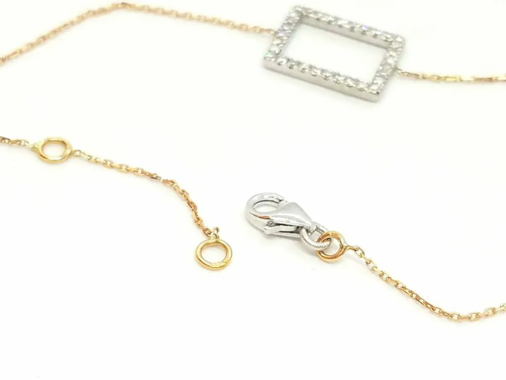 Bracelet Graphique Or rose Diamant