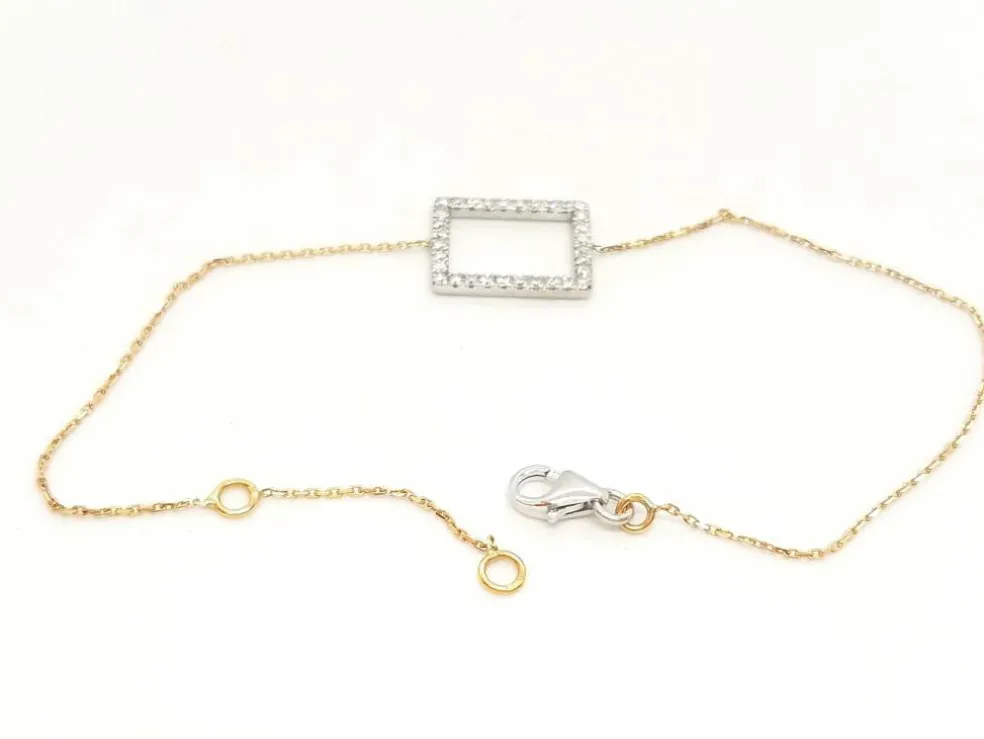 Bracelet Graphique Or rose Diamant