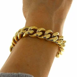 Bracelet groumette en or jaune