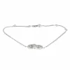 Bracelet infini or blanc et diamants