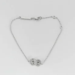 Bracelet infini or blanc et diamants