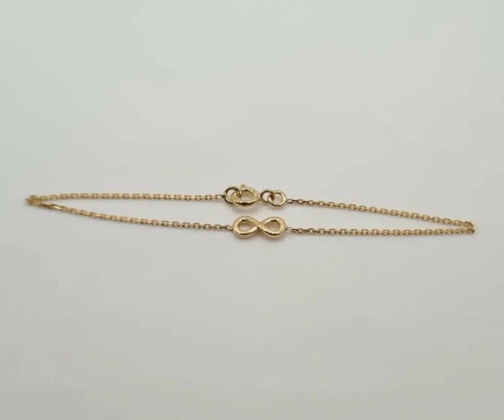 Bracelet "infini" or jaune