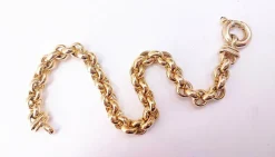 Bracelet jaseron or jaune 18 carats
