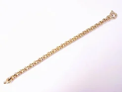 Bracelet jaseron or jaune 18 carats