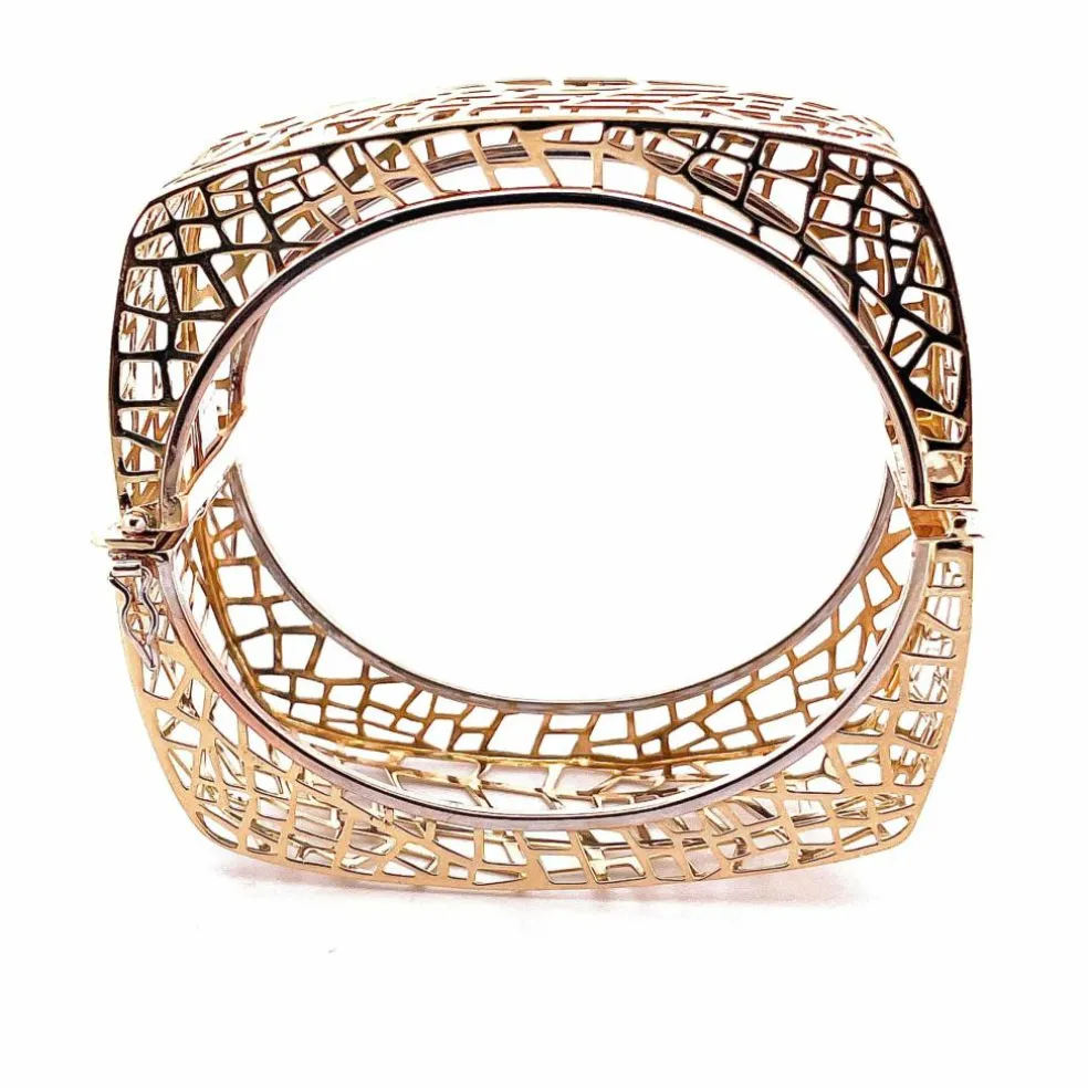 Bracelet jonc ajouré Or