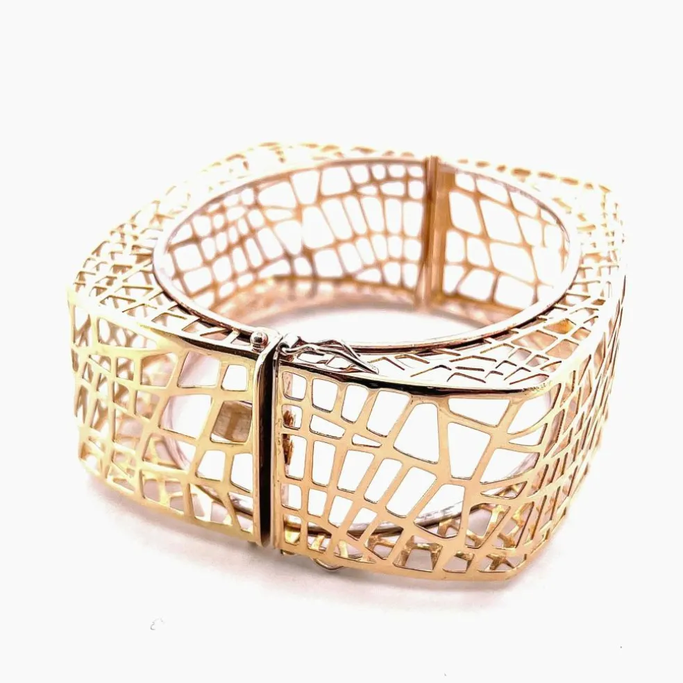 Bracelet jonc ajouré Or