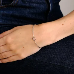 Bracelet jonc diamant