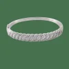 Bracelet Jonc Diamants ronds et baguettes
