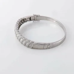 Bracelet Jonc Diamants ronds et baguettes