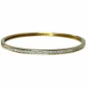 Bracelet jonc diamants sertis rail