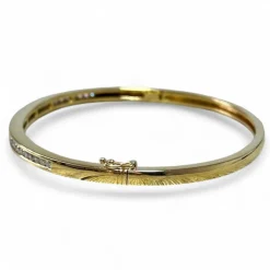 Bracelet jonc diamants sertis rail