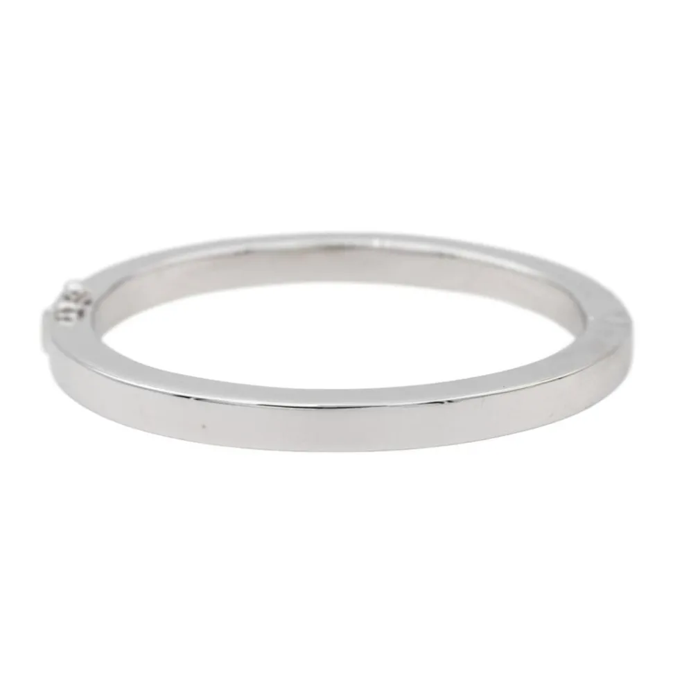 Bracelet Jonc Or blanc