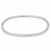 Bracelet Jonc Or blanc