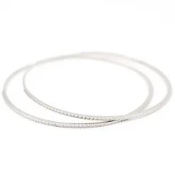 Bracelet Jonc Or blanc