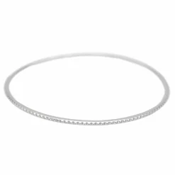 Bracelet Jonc Or blanc