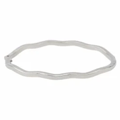 Bracelet Jonc Or blanc