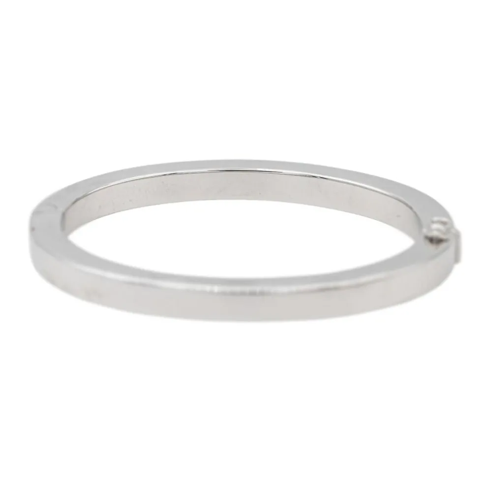 Bracelet Jonc Or blanc