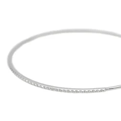 Bracelet Jonc Or blanc