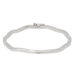 Bracelet Jonc Or blanc