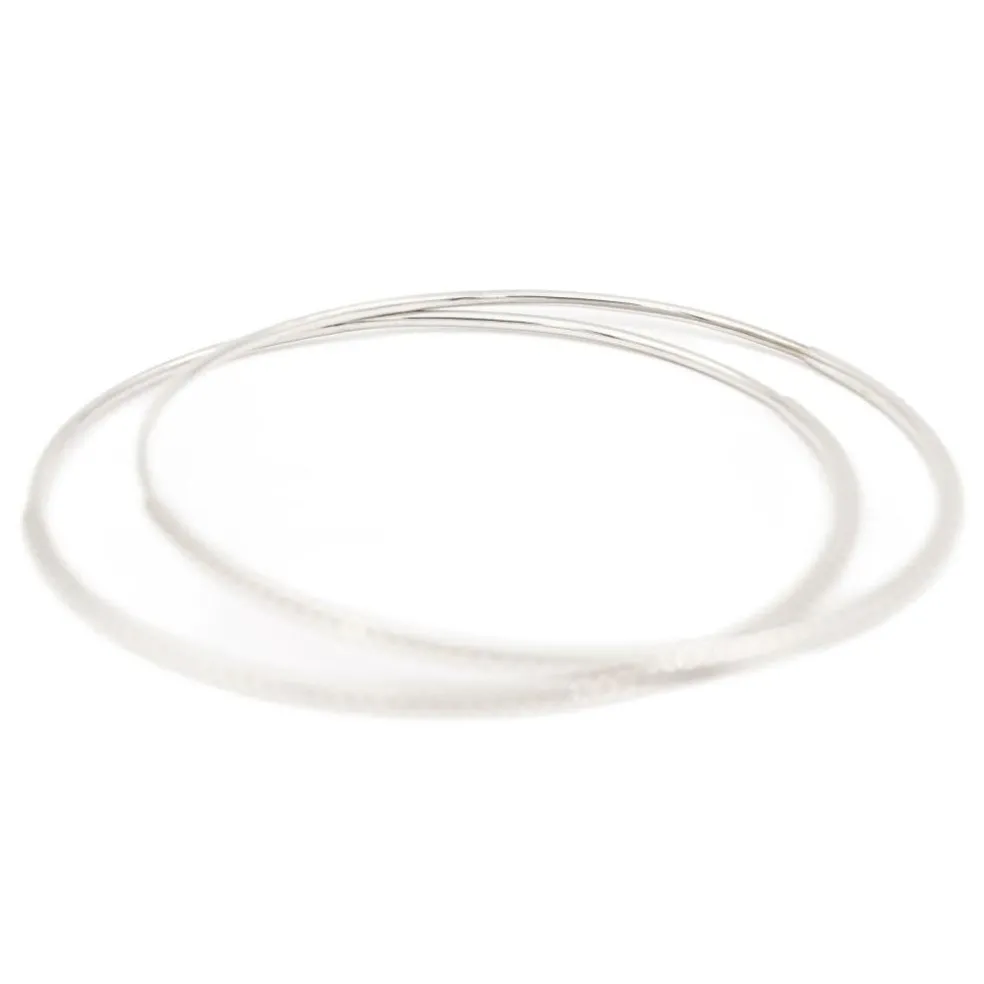 Bracelet Jonc Or blanc