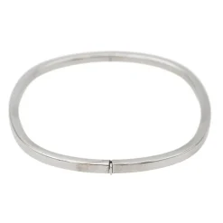 Bracelet Jonc Or blanc