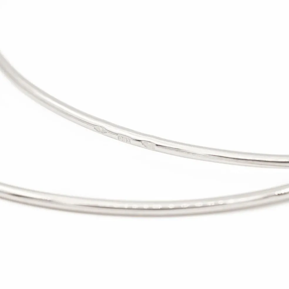 Bracelet Jonc Or blanc