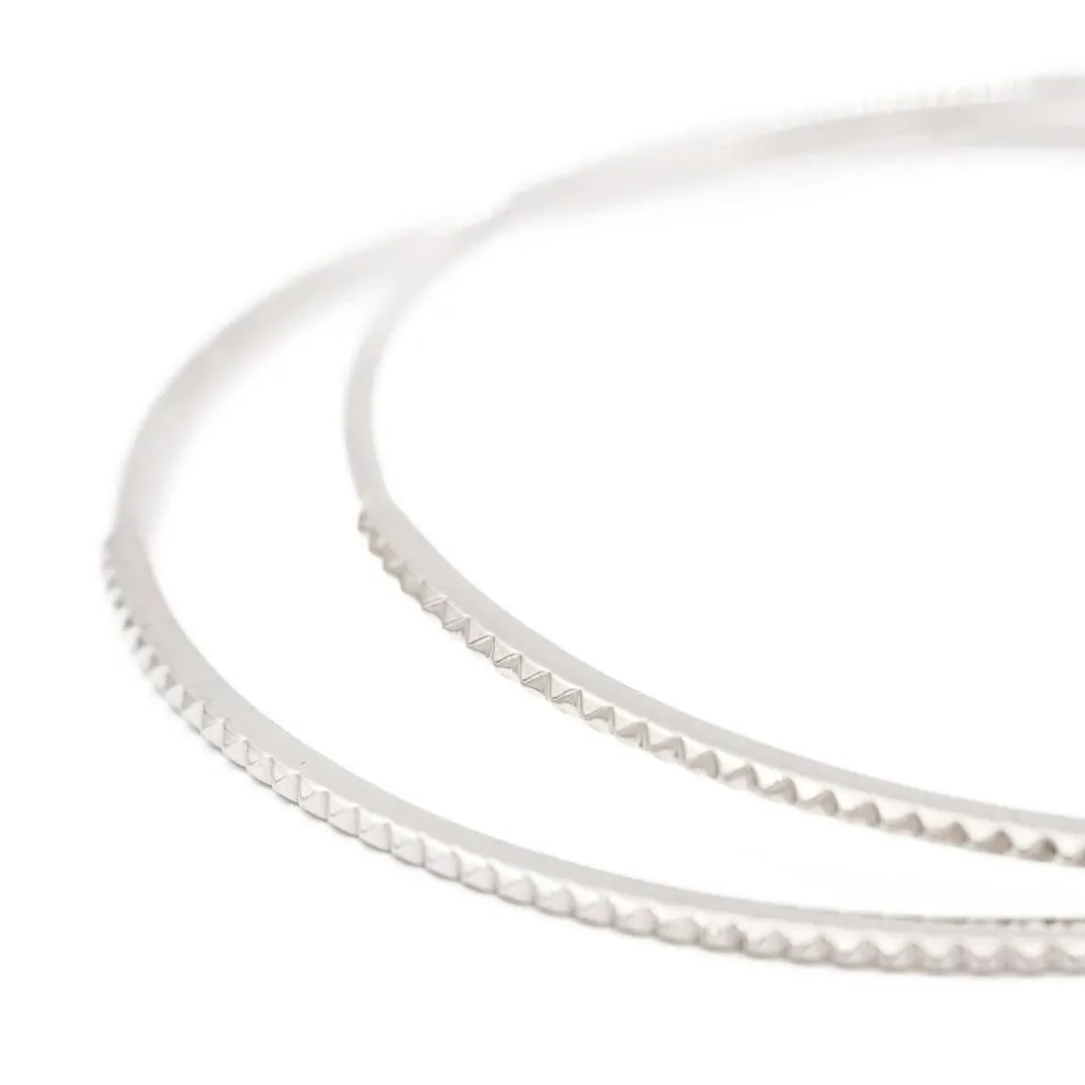 Bracelet Jonc Or blanc