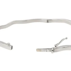 Bracelet Jonc Or blanc