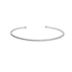 Bracelet Jonc or blanc diamants