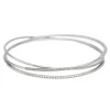 Bracelet Jonc Or blanc Diamant
