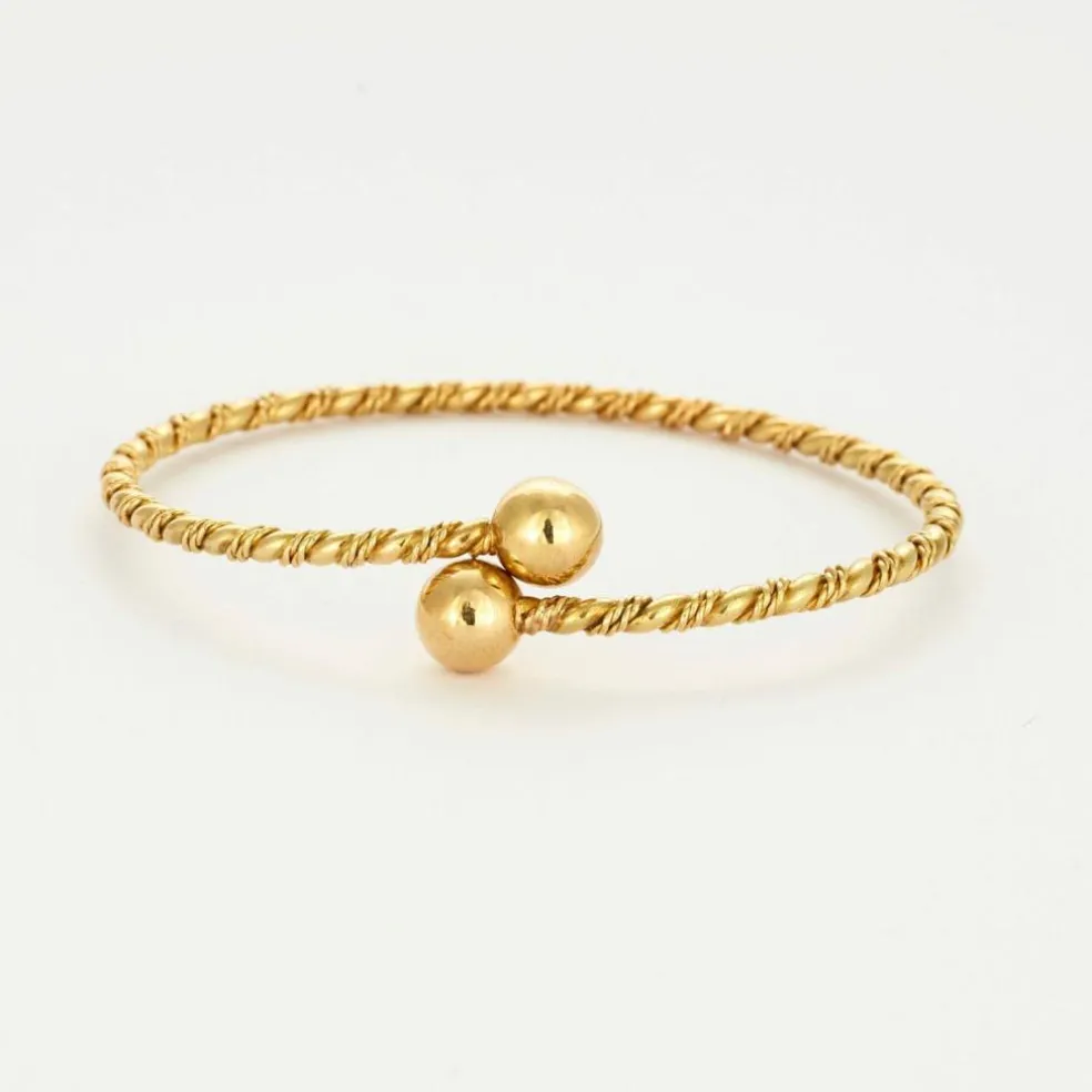 Bracelet jonc or jaune