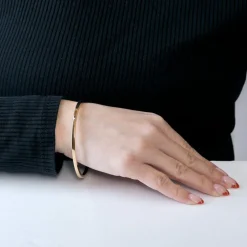 Bracelet jonc or jaune