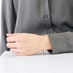 Bracelet jonc or jaune