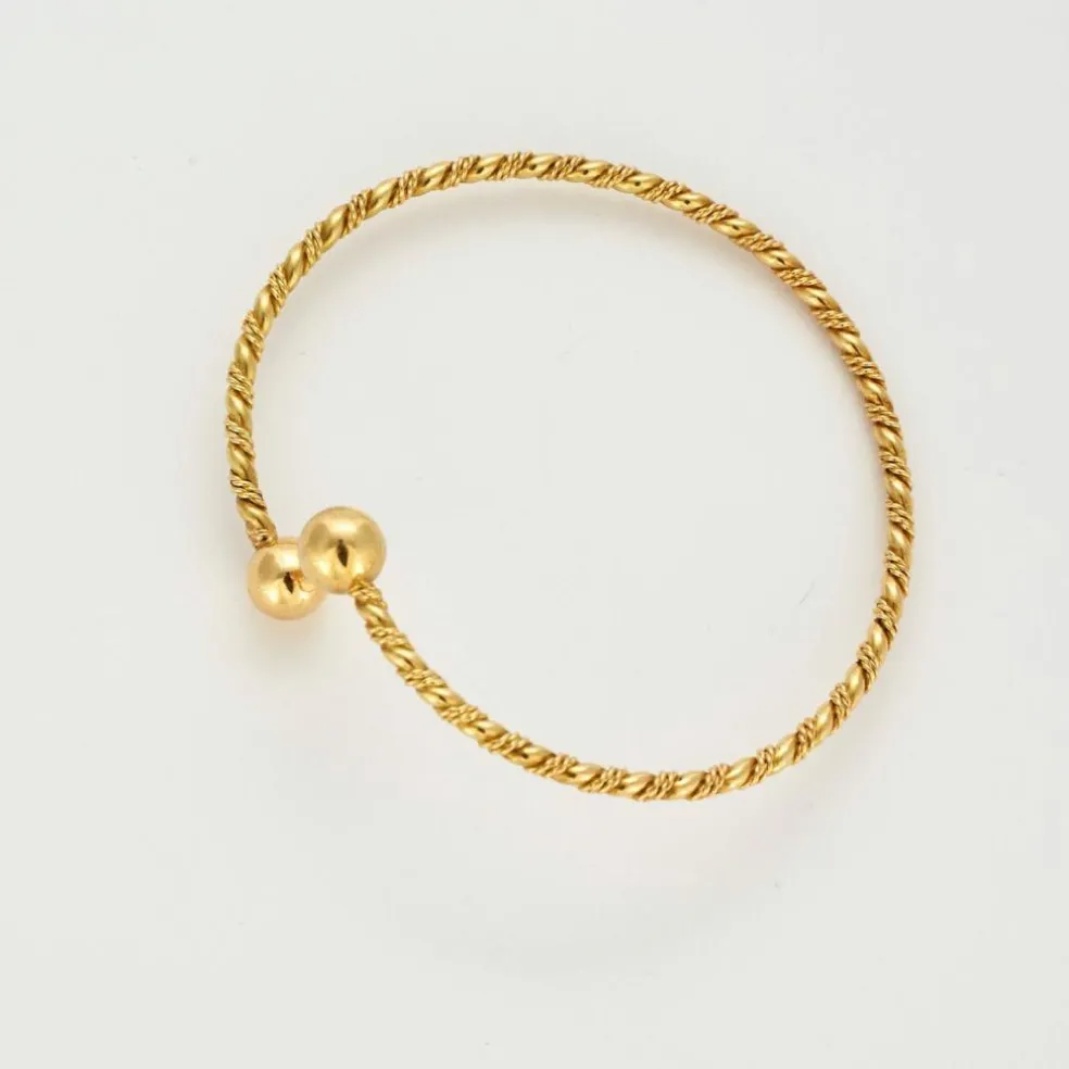 Bracelet jonc or jaune
