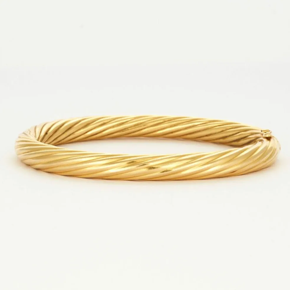 Bracelet jonc or jaune