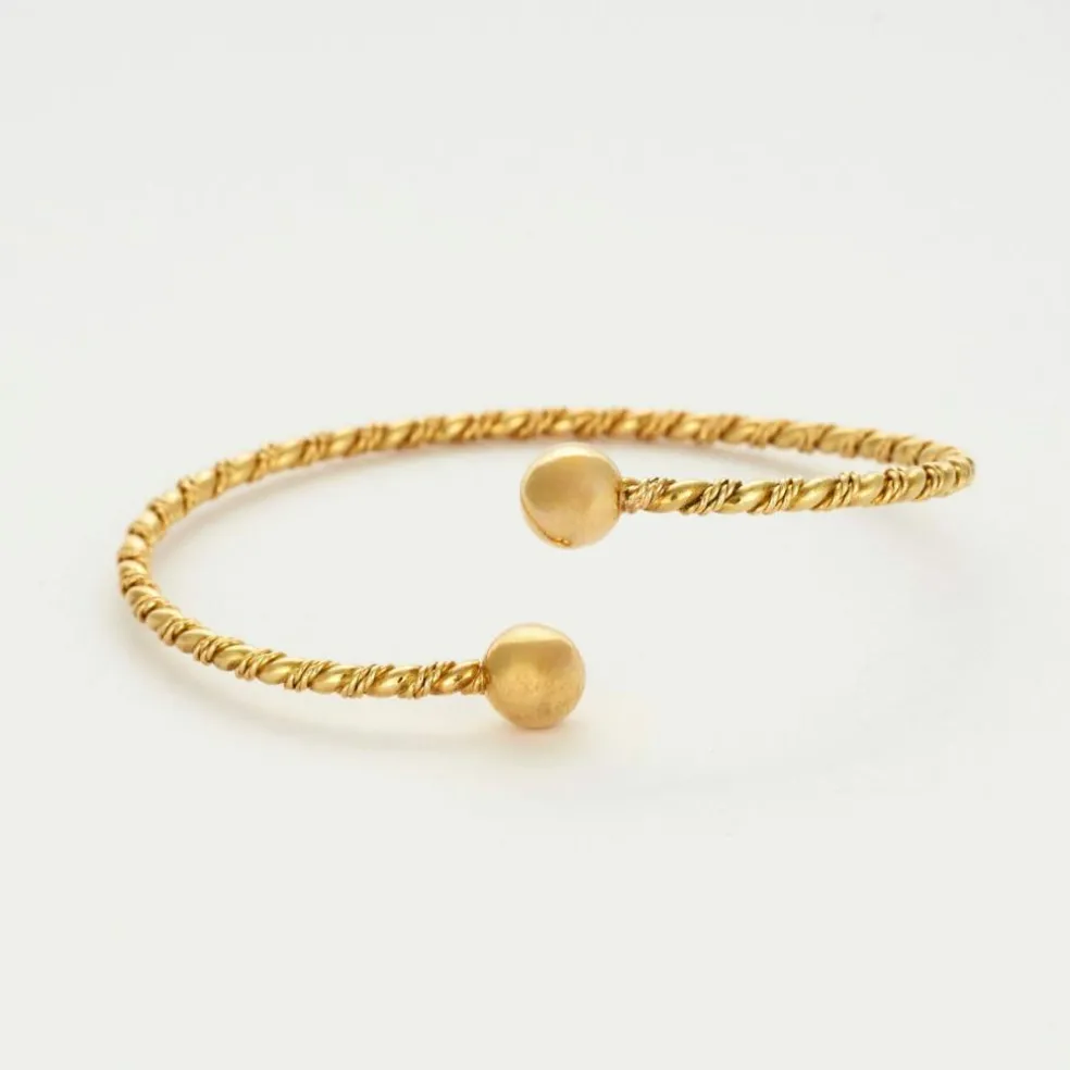 Bracelet jonc or jaune