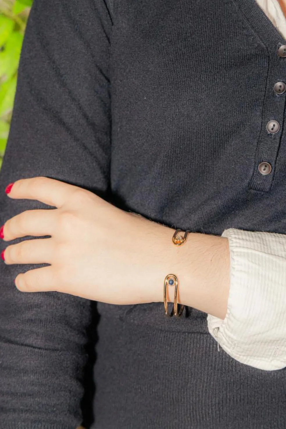 Bracelet Jonc Or jaune Diamant