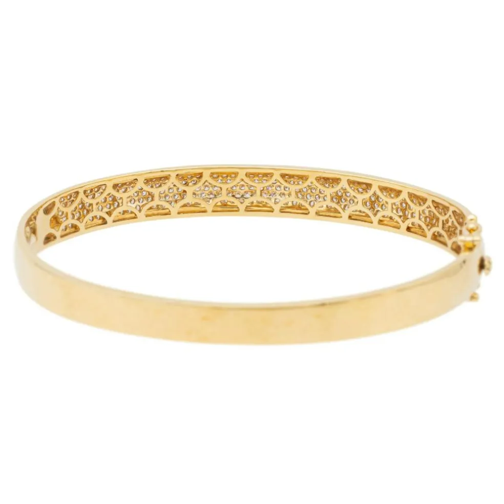 Bracelet Jonc Or jaune Diamant