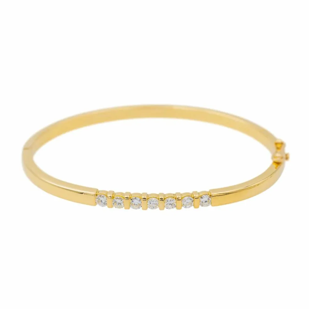 Bracelet Jonc Or jaune Diamant