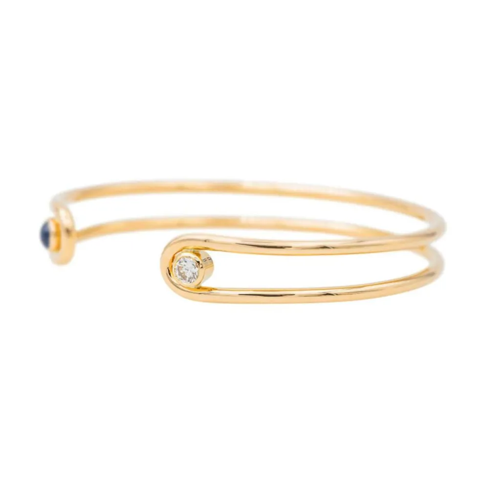 Bracelet Jonc Or jaune Diamant