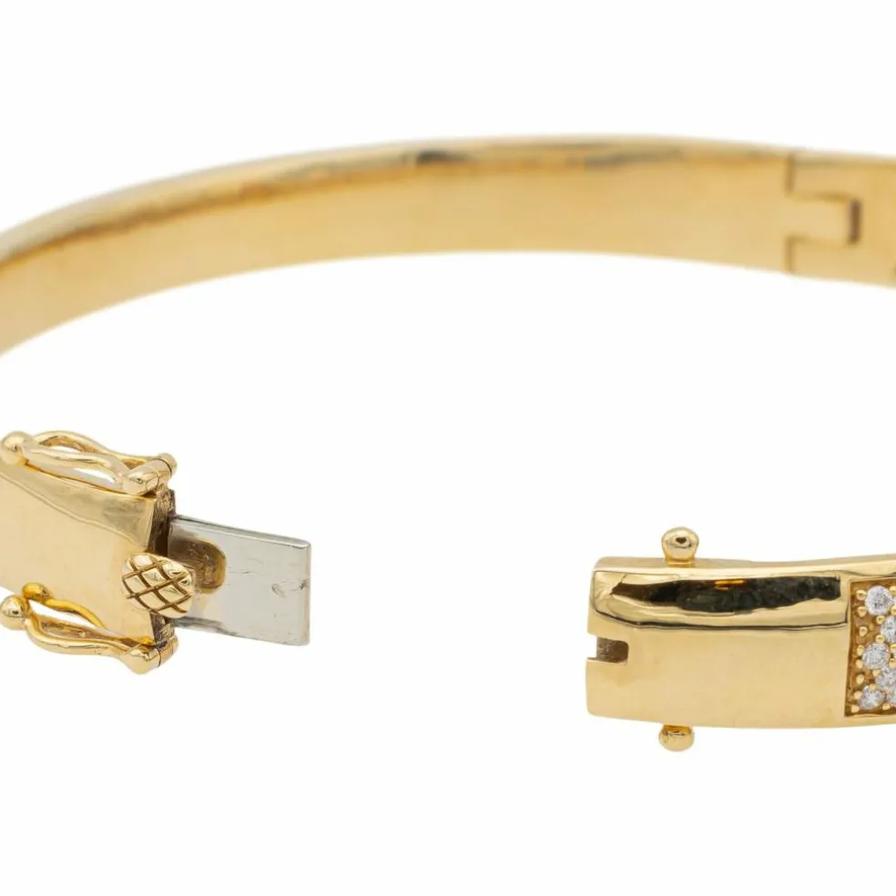 Bracelet Jonc Or jaune Diamant