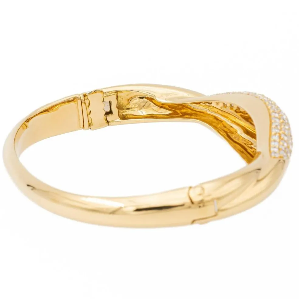 Bracelet Jonc Or jaune Diamant